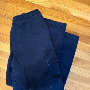 Aritzia Blue Track Pants with Casual Style